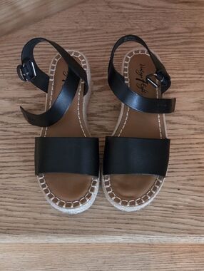 Vintage 7 Eight, Black Women's Espadrille Sandals